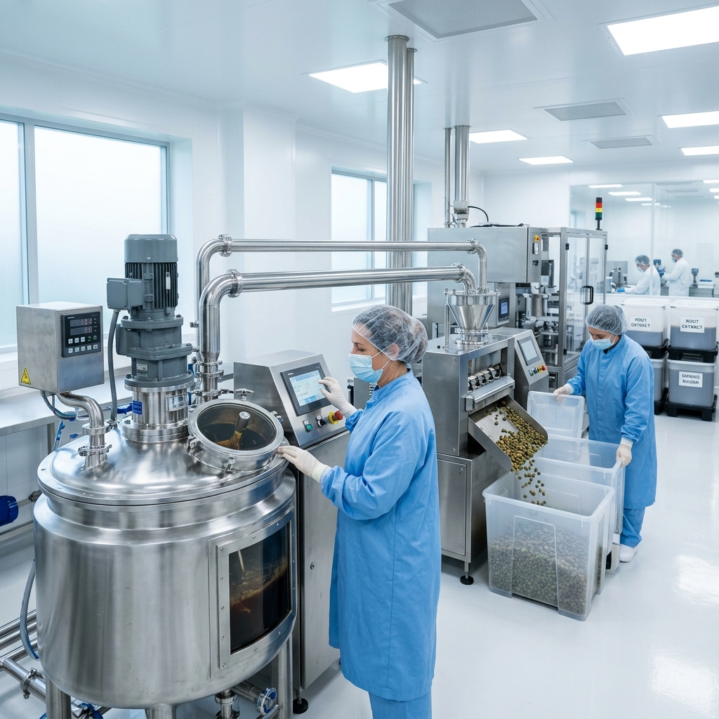 Sản xuất dược phẩm đông nam dược